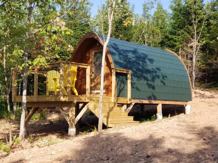 Hummingbird Hike-In Sleeping Pod at Sally's Brook Wilderness Cabins - Image 1