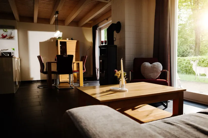Luxury vacation home with sauna, whirlpool bath, wood-burning stove, furnished. Terrace - Image 1