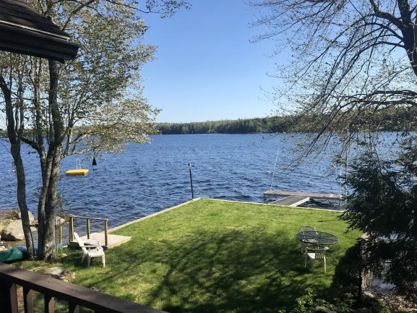 Gorgeous Lakefront House Rental facing South on Green Lake in Dedham, Maine - Image 1