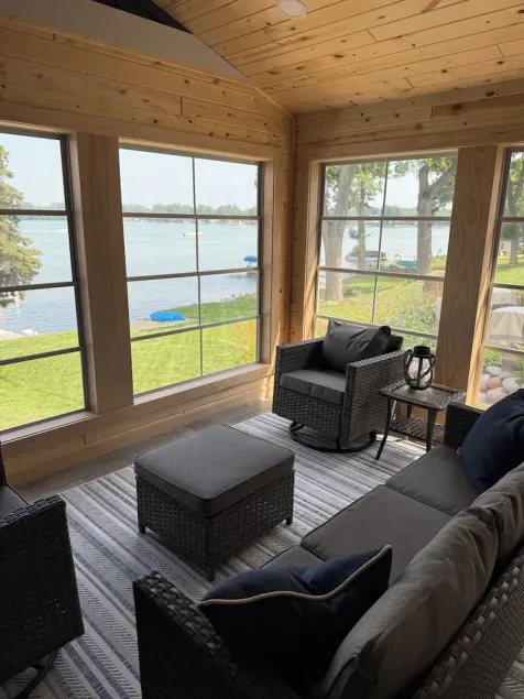 Island view cottage on crystal clear spring fed lake. - Image 1