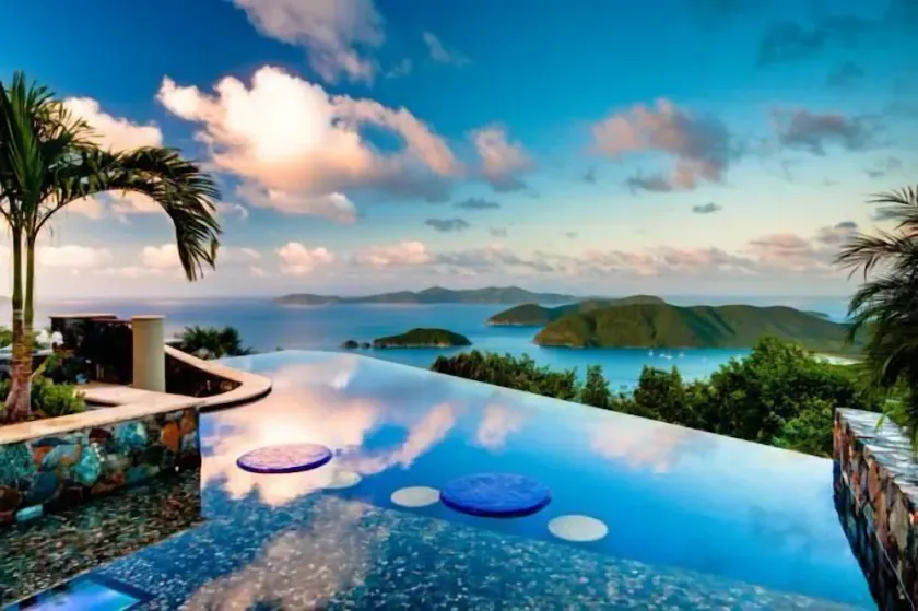 Best views & pool deck on St John just up the hill from Cinnamon Bay Beach. - Image 1