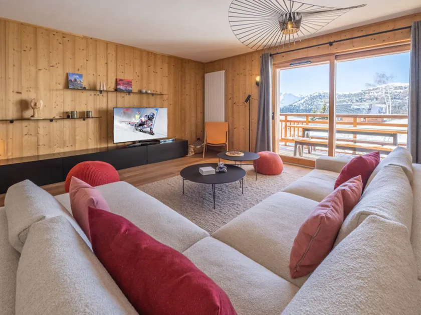 Appartement ski in/ski out avec terrasse à Huez - Image 1