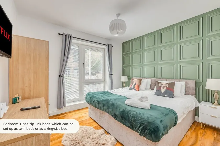 Elegant Apartment @ Campbell Park • City Centre • Balcony • Free Parking • Sky TV • Yoko Property - Image 1