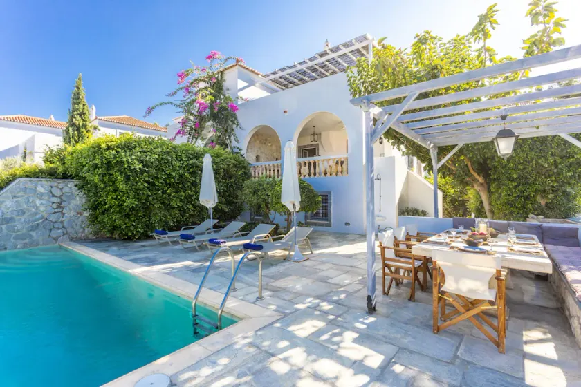 Spetses Villa Scirocco, Newly built villa w. private pool and panoramic sea view - Image 1