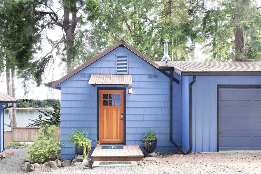 Fredlig Beach Side Studio Stuga med Strand Access, Olympia - Image 1