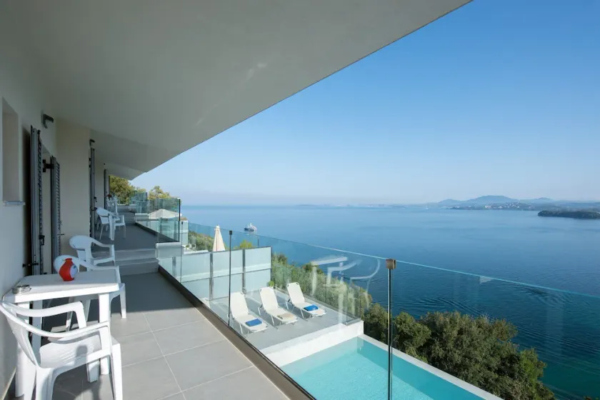 Exquisite Corfu Retreat 3 Bedrooms Villa Thea Pyrgi Panoramic Sea Views - Image 1