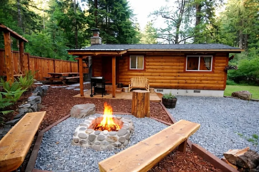 Knotty Shack- Unique Tiny Log Cabin with Hot Tub - Image 1