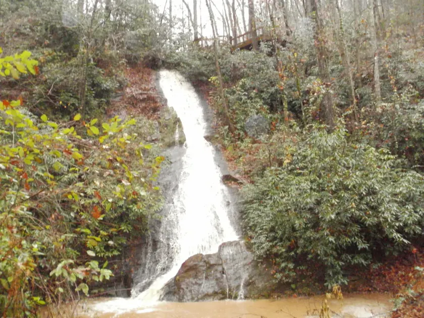 Petite cabine avec 100 'Waterfall privé sur 24 Acres - Image 1