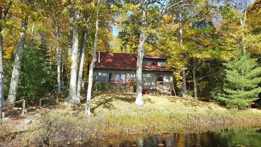 3 Bdrm, Loft, 1.5 baths knotty pine cabin, handicap accessible on 55 acre lake - Image 1