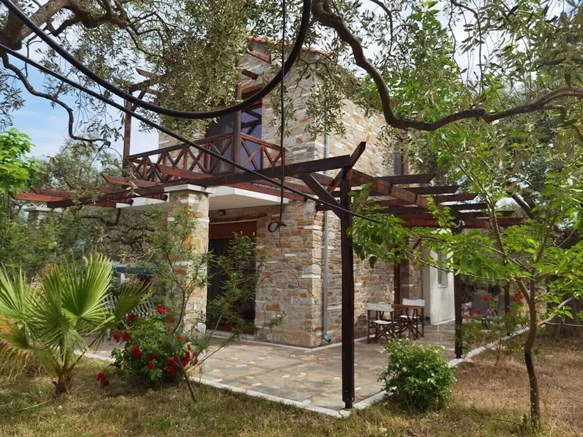 Elea stone houses, villa \"palm\" in bio olive grove, at Thassos Island - Image 1