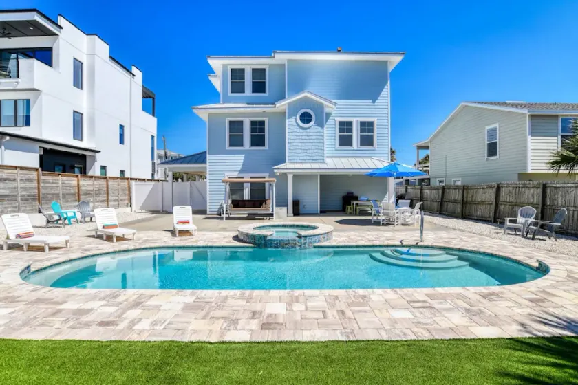 Brand New Pool! Incredible Ocean Views! Updated Beach House, Fenced Yard, Balcony, Easy Beach Access - Image 1