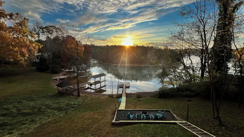 Lakefront Home - Private Dock, Kayaks, Game Room, Fire Pit, Pet-Friendly - Image 1
