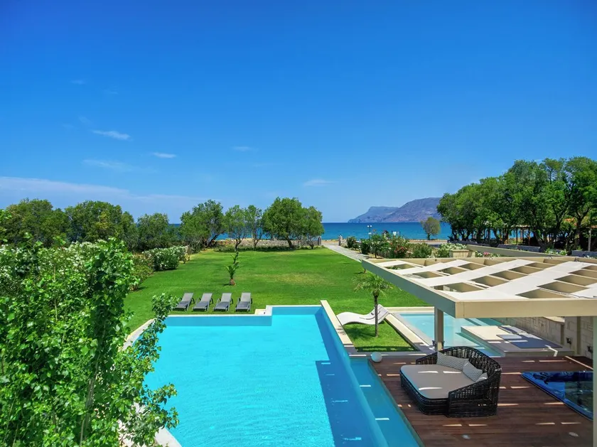 Beachfront, Private, Serene Villa with Hydrotherapy Hot Tub and 92 sq.m. Pool - Image 1
