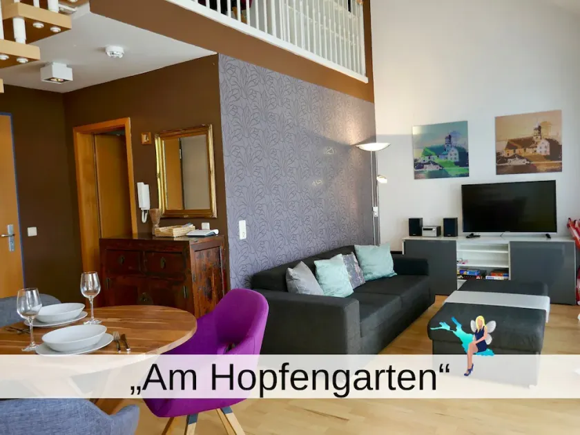 Ferienwohnung am Hopfengarten - helle 2 Zimmer Maisonette mit großem Balkon - Image 1