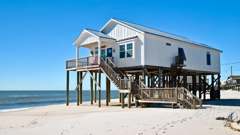 Key West-stil 3 Bedroom Beach Cottage på Dauphin Island's Gulf of Mexico Beach - Image 1