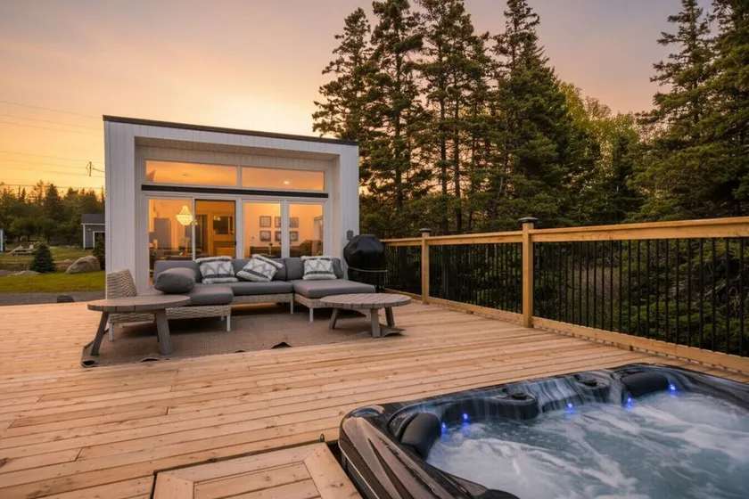 Comfy Seaside Cabana . Hot Tub, Sauna and All Weather Domes - Private - Image 1