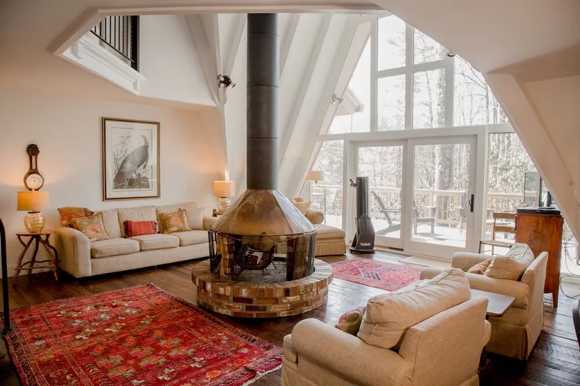 Laurel Cottage: Mountain A-Frame w/ Wood Fireplace, Firepit | 6 Min to Downtown - Image 1