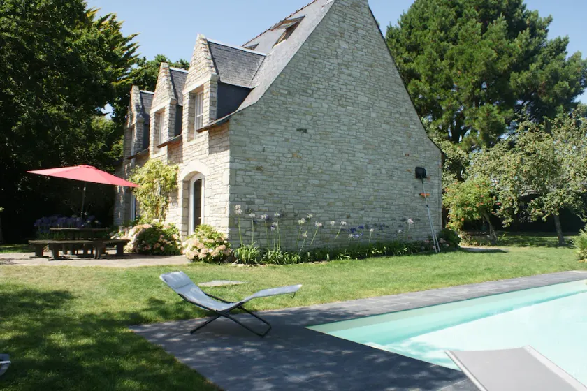 Stone ferie villa med pool og havudsigt Gulf of MORBIHAN - Image 1