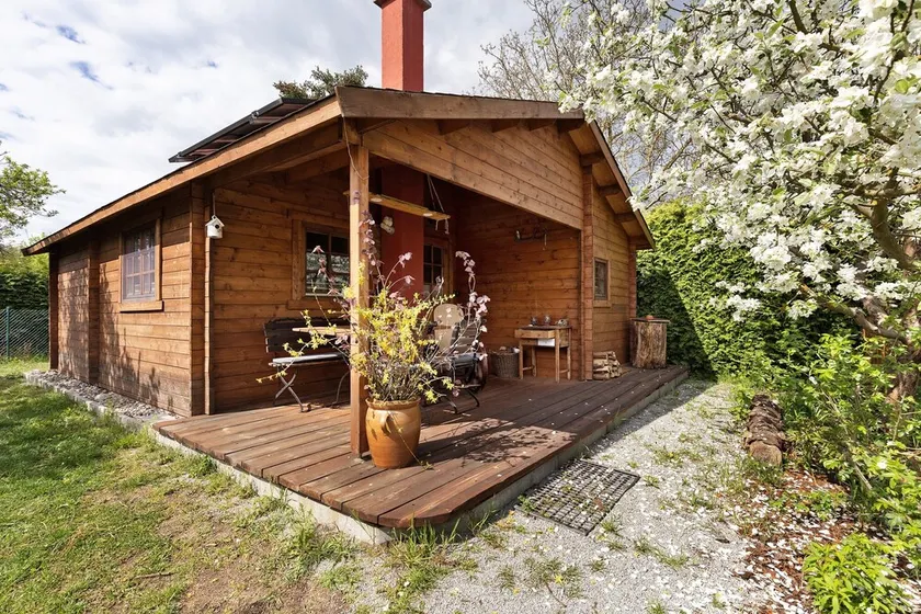 Maison de vacances 'Blockhütte' avec terrasse privée et jardin privé - Image 1