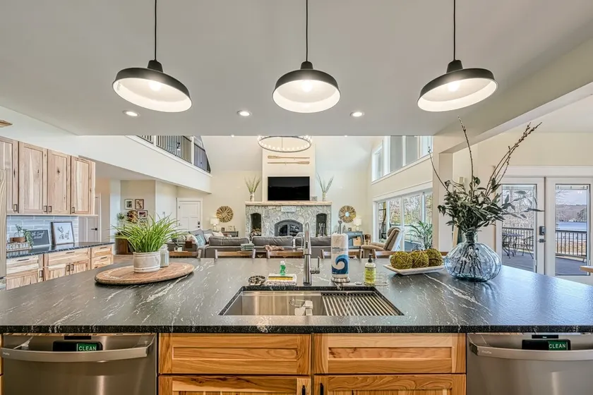 Dog-friendly lakefront home with a game room, children's items, and firepit - Image 1