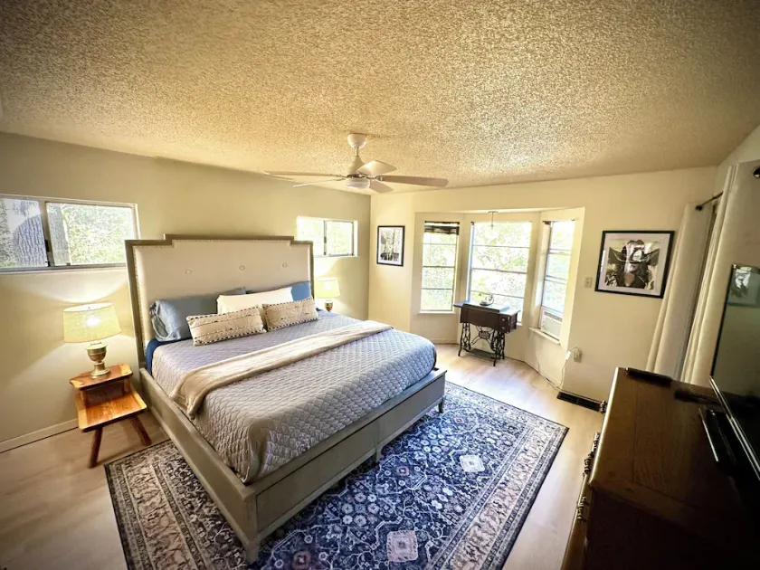 22 miles to Round Top, 3/2 w/ trailer parking, relaxing cozy cabin w/ lake, wifi - Image 1
