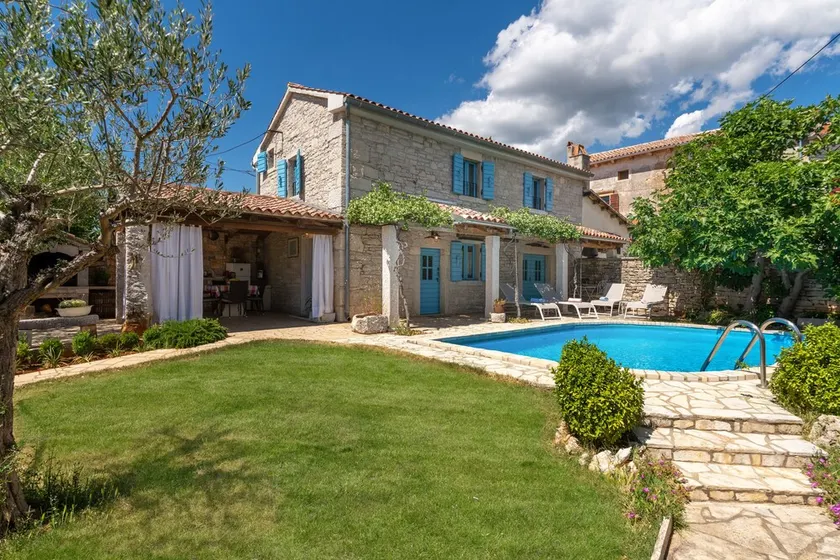 Typical Istrian stone house with garden, pool and sauna, Pets are welcome. - Image 1