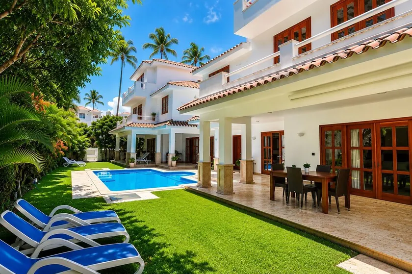VILLA DE LUXE GEMELAS, 6 BR, PISCINE PRIVÉE, CHEF, MAID, BBQ, LOS CORALES BEACH - Image 1