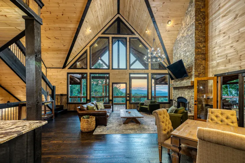 Blue Ridge Luxury Cabin with Sunset Views - Image 1