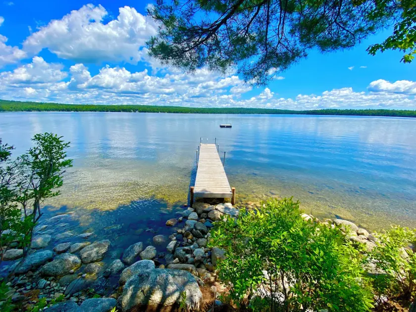 Peaceful lakeside private waterfront campsite; 45 min drive to Acadia! BYOTent - Image 1