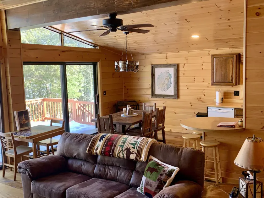 Lakefront Cabin - steps from Adirondack Lake! Walk to Town - Image 1