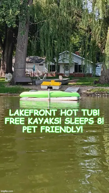 Romantic House on the Lake-Hot Tub Pet Friendly-kayaks-Fishing Boat. Sleeps 8 - Image 1