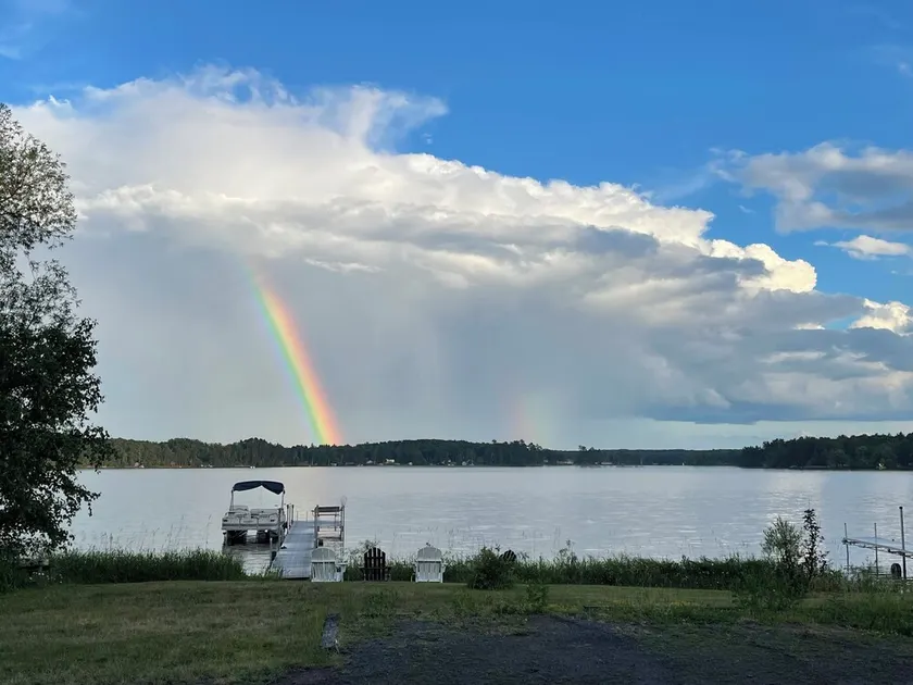 Lake Nebagamon lake front home with private dock, short walk from Dairy Queen. - Image 1