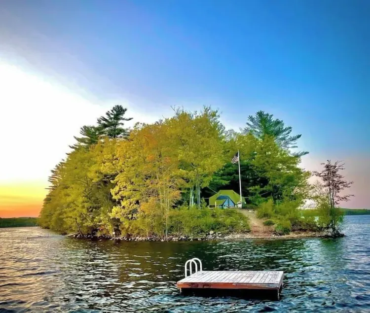 Island Tent Overlook in Maine - Image 1