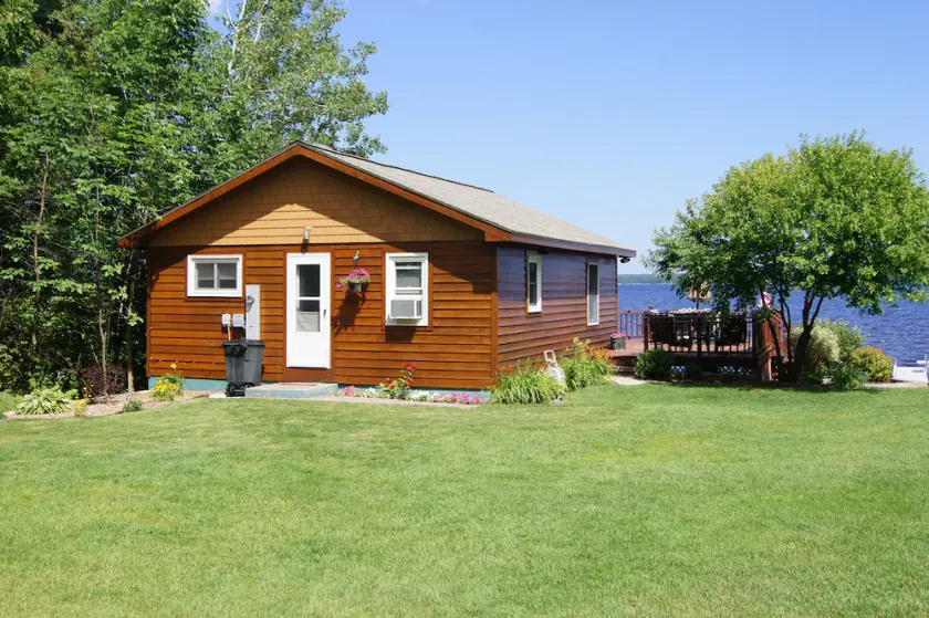 Cottage på Portage Lake; Tæt på Mtu; Natur / cykelstier; snescooter - Image 1