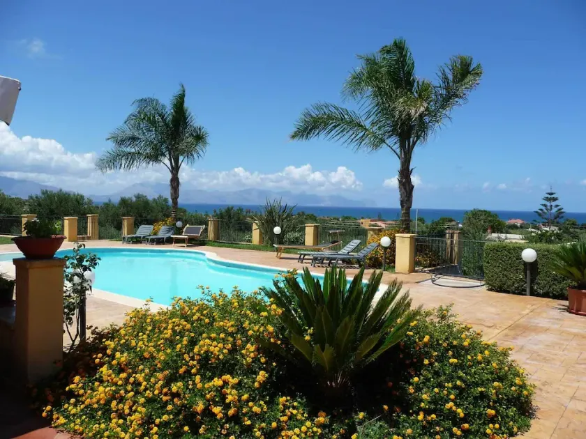 Villa San Cataldo, Terrasini avec vue panoramique sur la mer et piscine privée - Image 1