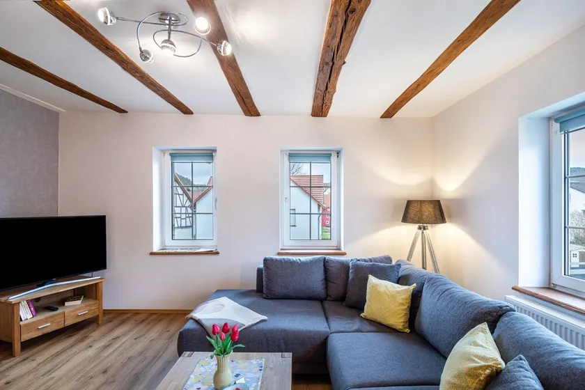 Appartamento 'Ferienwohnung Haseltal' con giardino in comune, balcone e Wi-Fi - Image 1