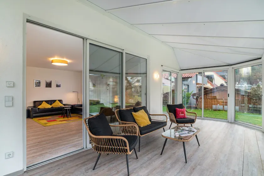Appartamento 'Mit Wintergarten' con terrazza privata, giardino privato e Wi-Fi - Image 1