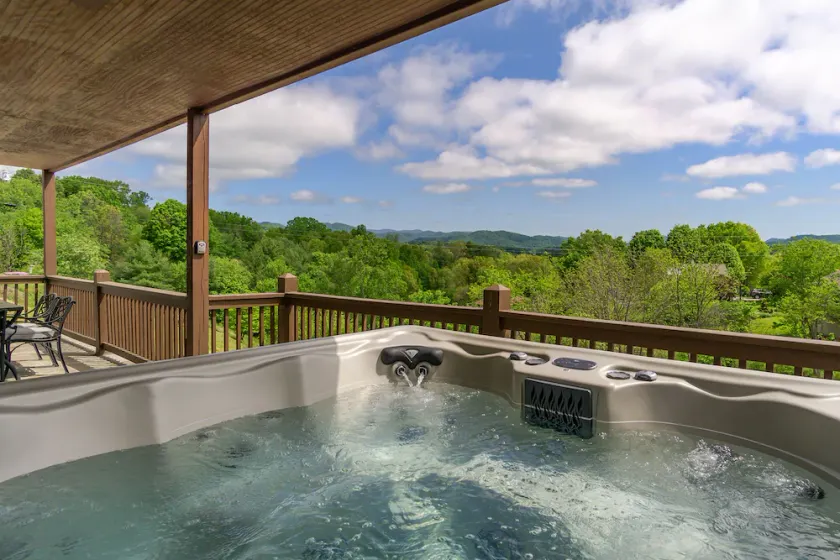 Mountain Views, Hot Tub, Game Room | 20 min to Asheville! One Mile to Mars Hill University! - Image 1