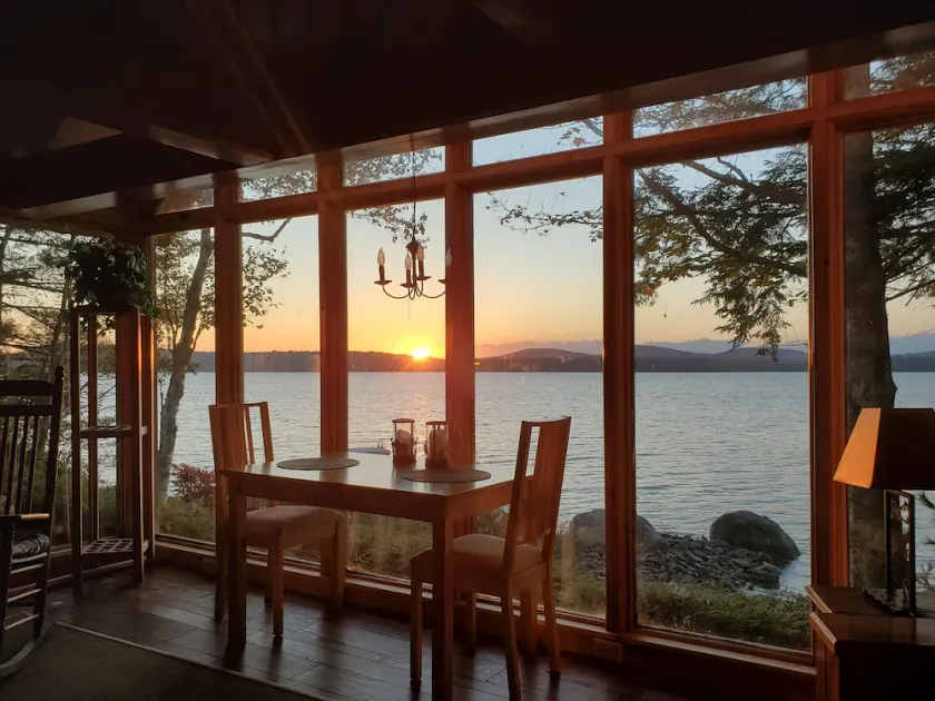 Swan Lake Lakehouse with Bunkhouse and Private Sand Beach - Image 1