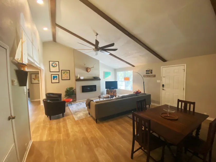 Spacious Modern Lake Retreat w/ Deck! Only a short Walk to Swimming and Fishing! - Image 1
