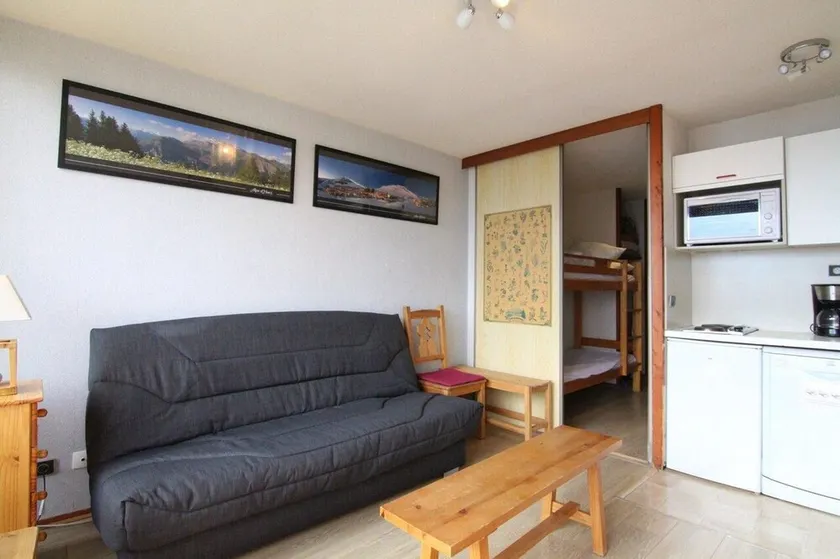 300m from ski slopes, 1st floor, balcony, tv, ski locker, 26m², Alpe d'Huez - Image 1