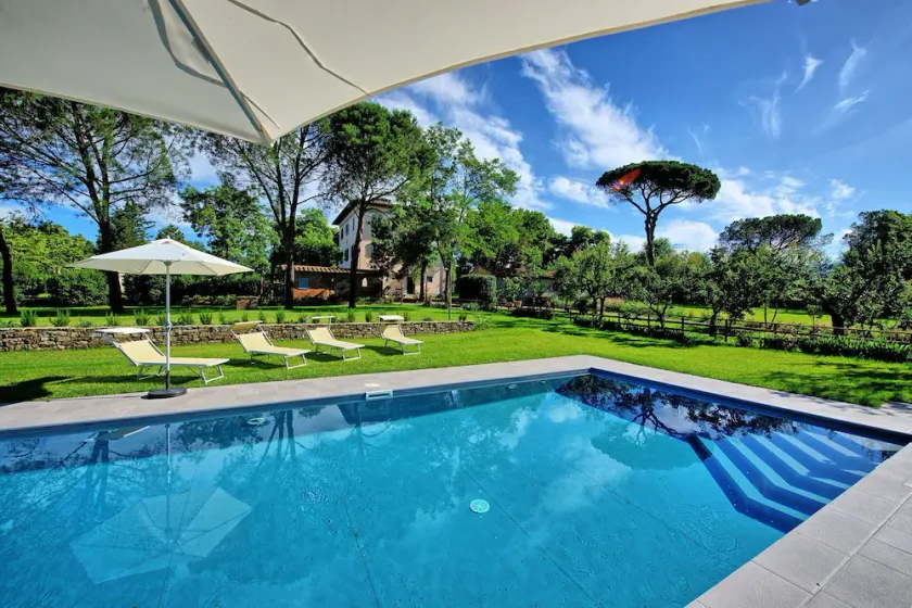 Smuk privat feriebolig med klimaanlæg, privat pool, WIFI, TV og panorama udsigt, nær ved Arezzo - Image 1