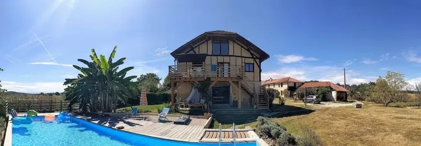 Gite til 5-8 personer, swimmingpool, absolut rolig, panorama på Pyrenæerne. - Image 1