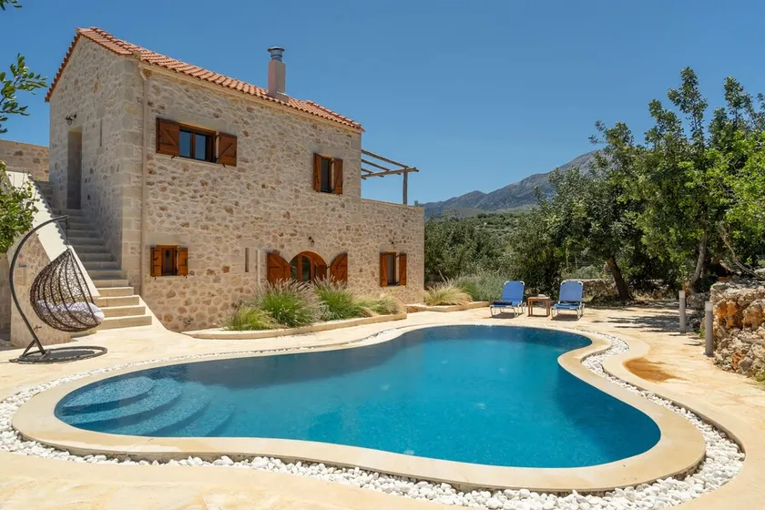 Villa Asteria, Melidoni, Chania, Crete, Solid Stone Villa, private swimming pool - Image 1