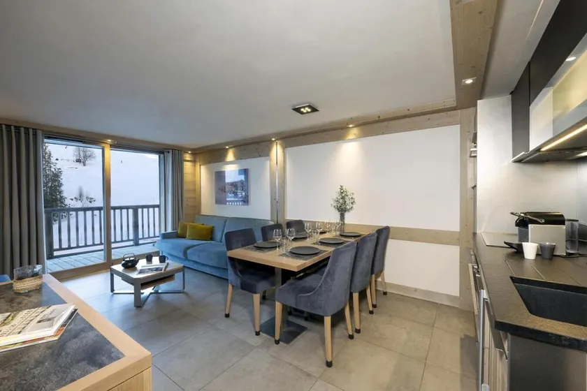 Wifi, 20m from ski slopes, fitness, swimming pool, sauna, hammam, balcony, tv, ski locker, 50m² - Image 1