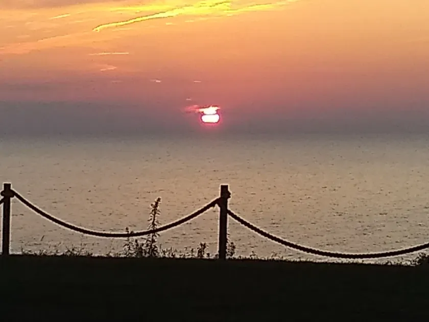 Sunset Place/ Adjacent Lake Erie, Conneaut Township Park, Conneaut boat docks. - Image 1