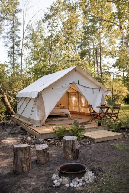 Beautiful Tent at Camp Northern Lights! - Image 1