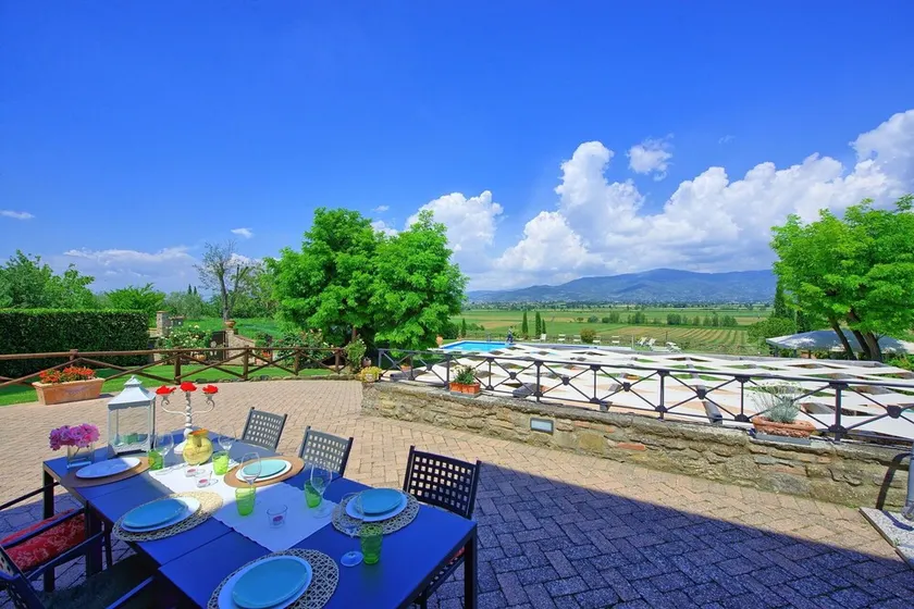 Privat Feriebolig med WIFI, klimaanlæg, privat pool, boblebad, panorama udsigt, nær ved Cortona - Image 1