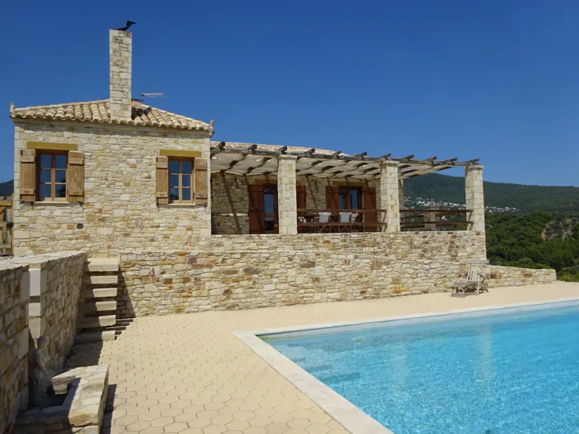 Stone Cottage With Private Pool And Sea Views On The Unspoilt Island Of Evia - Image 1