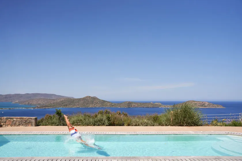 Luxury Crete Villa One Bedroom Villa Private Pool Sea Views Elounda - Image 1